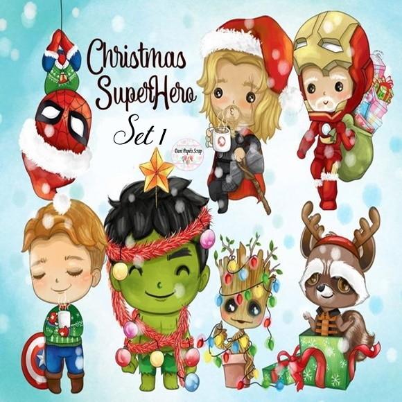 Kit Digital Christmas Superhero Natal