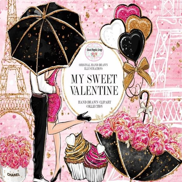 Kit Digital Cliparts My Sweet Valentine