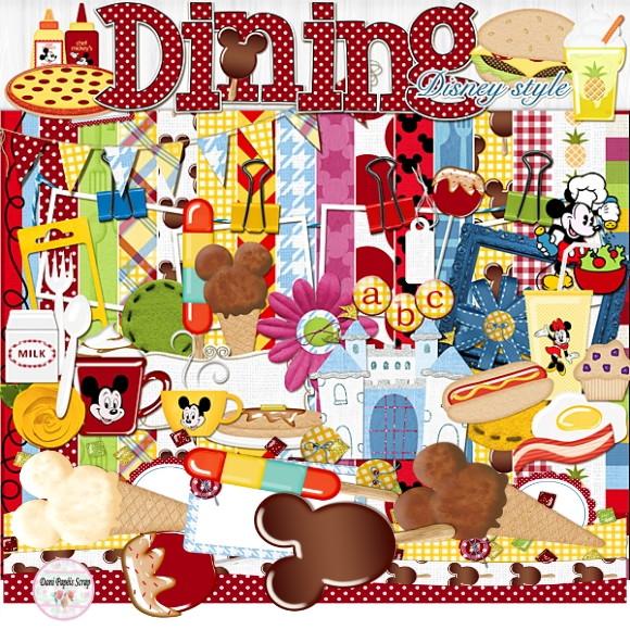 Kit Digital Comida Disney Style