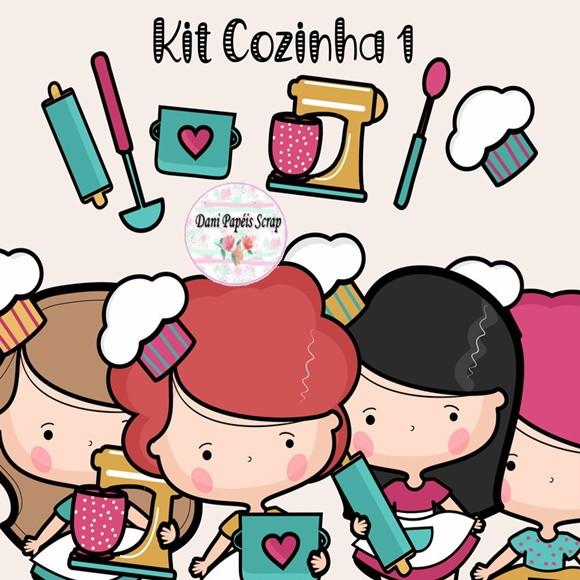 Kit Digital Cozinha Meninas
