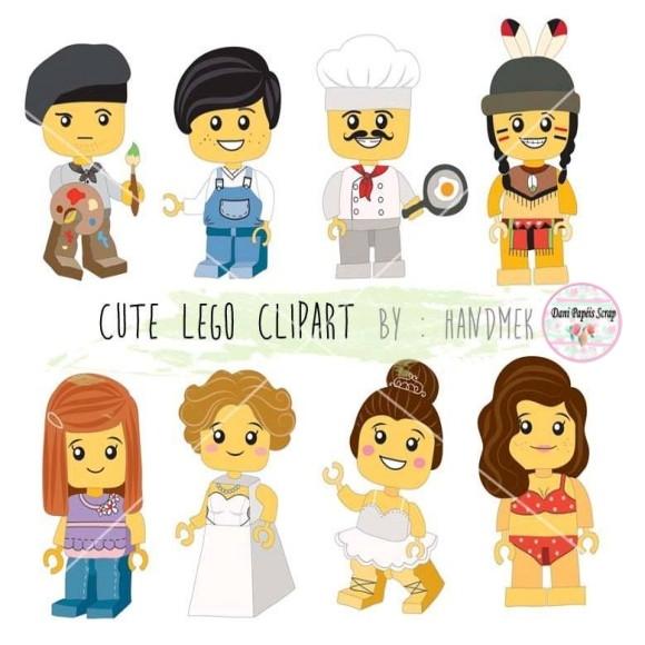 Kit Digital Cute Lego Cliparts
