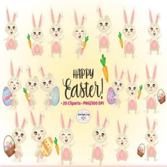 Kit Digital Easter 20 Clipart