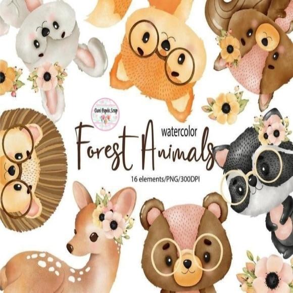 Kit Digital Forest Animals