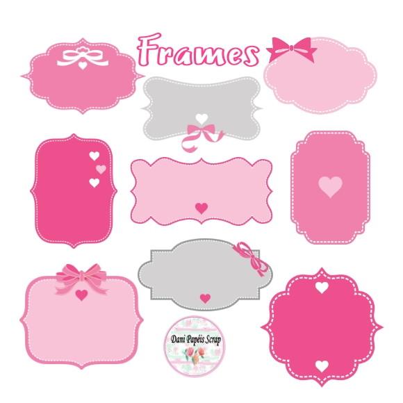 Kit Digital Frames Rosa