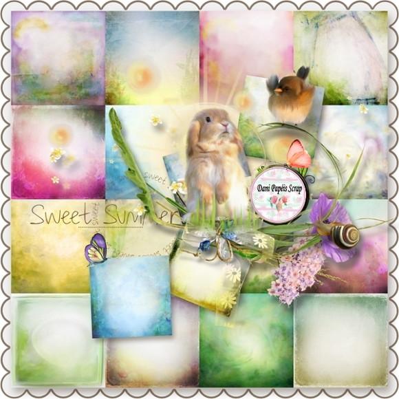 Kit Digital Fundo Aquarela