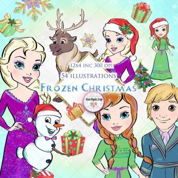 Kit Digital Frozen Natal