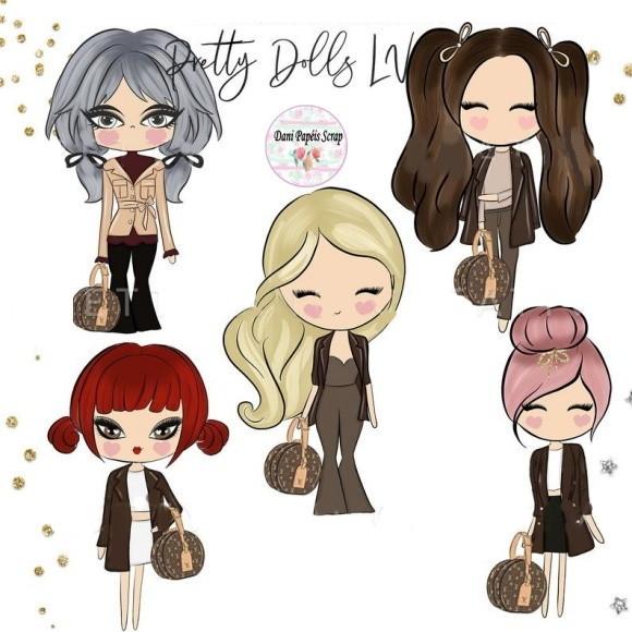 Kit Digital Meninas Louis Vuitton