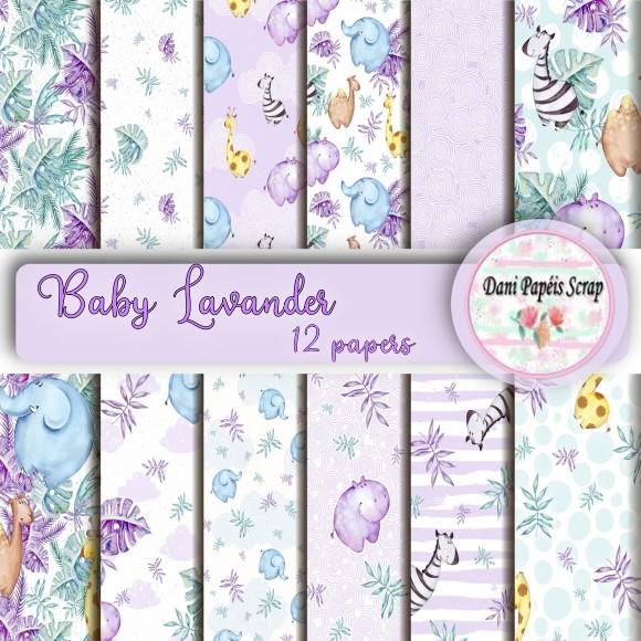 Kit Digital Papel Baby Lavander