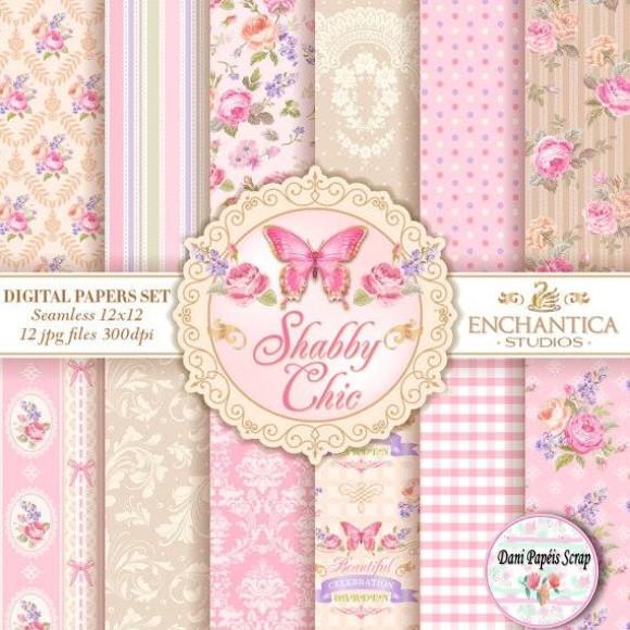 Kit Digital Papel Beautiful Life