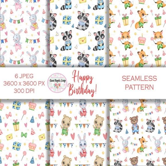 Kit Digital Papel Happy Birthday