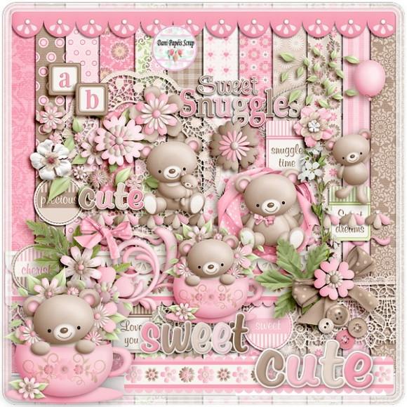 Kit Digital Papel Sweet Cute