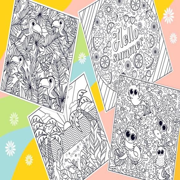 kit digital para colorir adulto