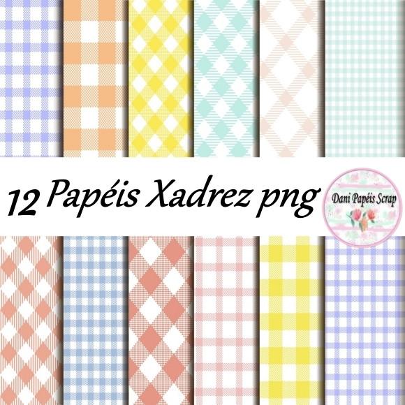 Kit Digital Papel Xadrez