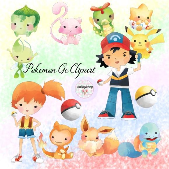 KIT DIGITAL POKEMON GO CLIPARTS SCRAPBOOK