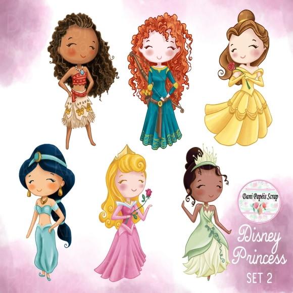 Kit Digital Princesas Disney Color
