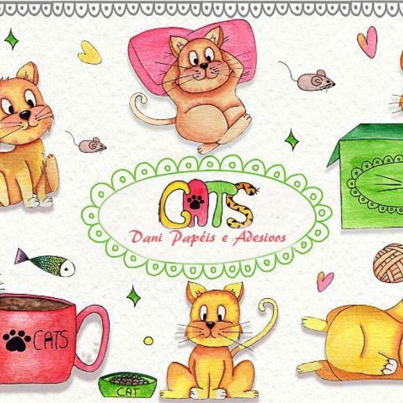 Kit Digital scrapbook cats