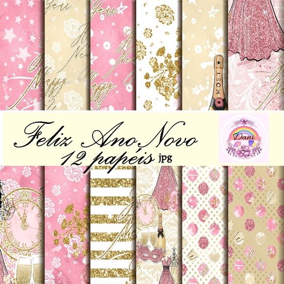 Kit Digital Scrapbook FELIZ ANO NOVO
