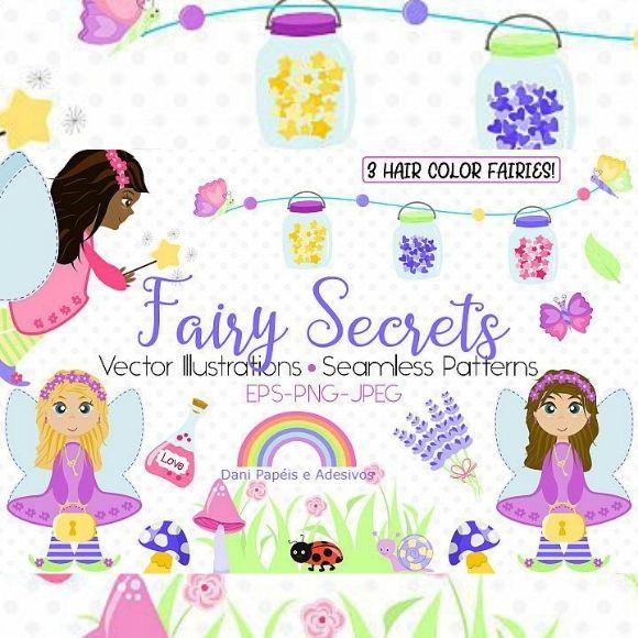 Kit Digital scrapbook fadas