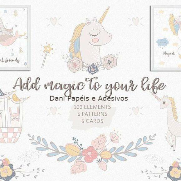 Kit Digital scrapbook mágico