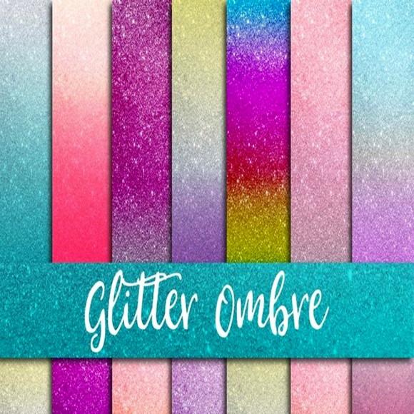 Kit papéis Digitais Scrap Glitter 2