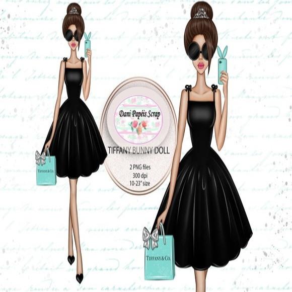 KIT PAPÉIS E CLIPARTS DIGITAIS SCRAP TIFFANY BUNNY