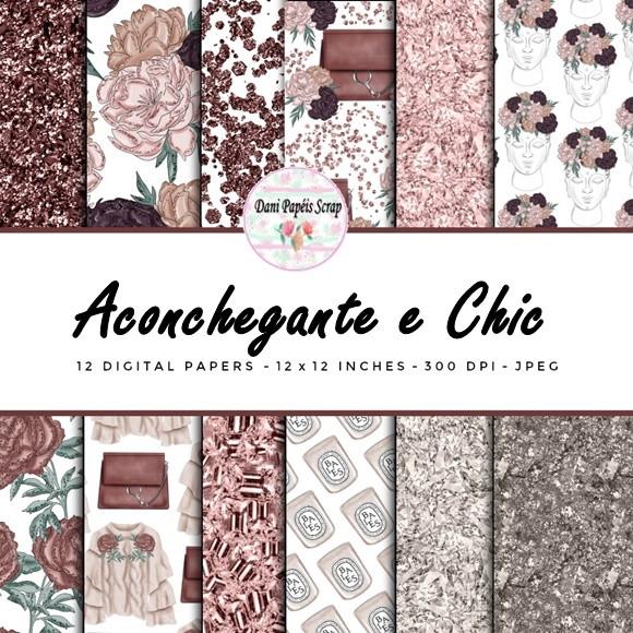 Kit Papel Digital Aconchegante e Chic