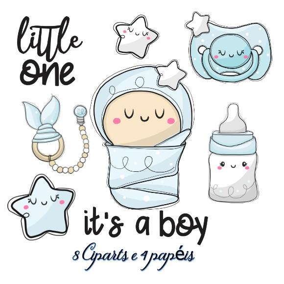 Kit Papel Digital BabyBoy