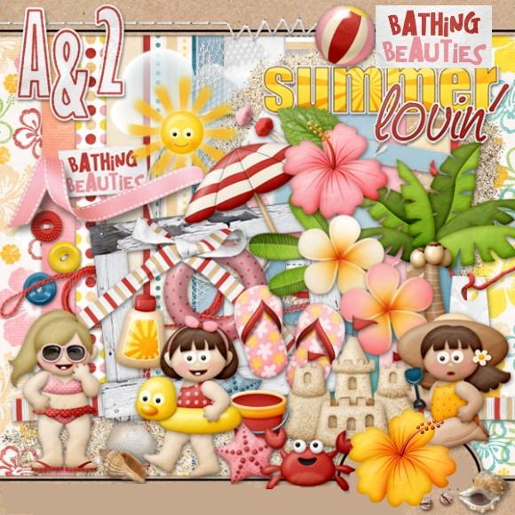 Kit Papel Digital Beach Girls