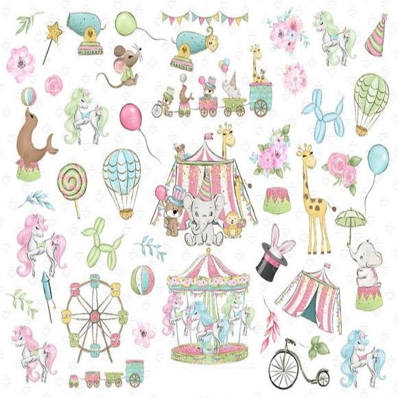 Kit Papel Digital Circo