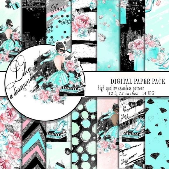 Kit Papel Digital Like A Diamonds