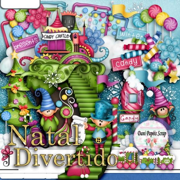 KIT PAPEL DIGITAL NATAL DIVERTIDO