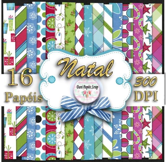 KIT PAPEL DIGITAL NATAL DIVERTIDO