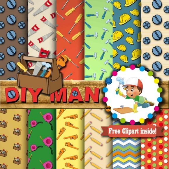 Kit Papel Digital O Construtor