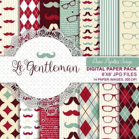 KIT PAPEL DIGITAL SCRAP PAPAI FROU