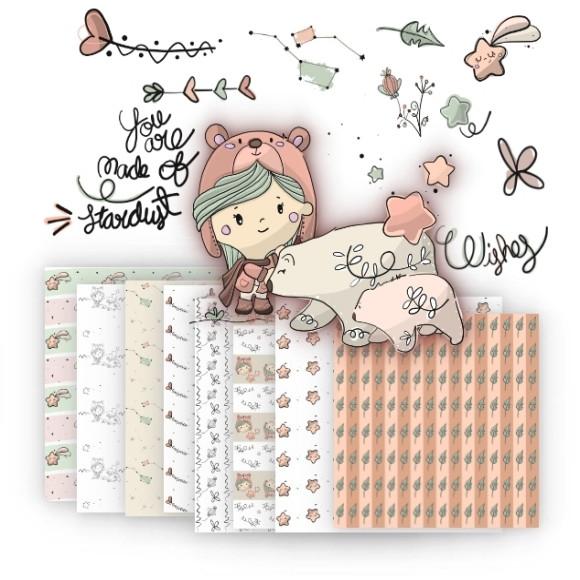 Kit Papel Digital Stars