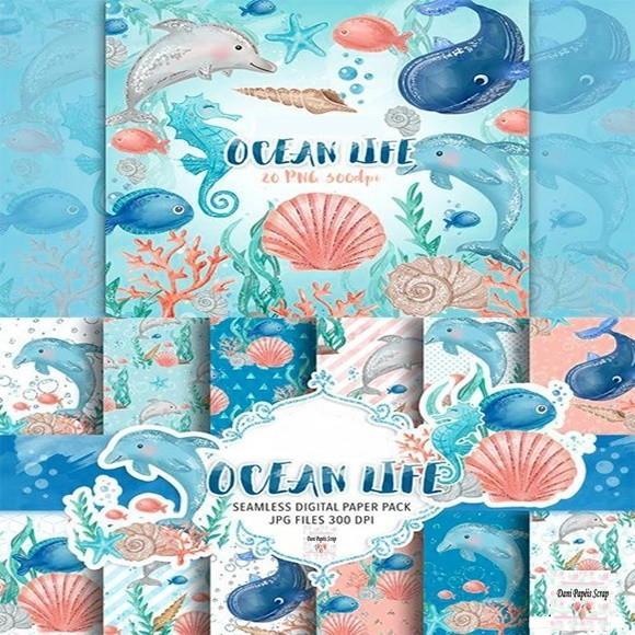 KIT PAPEL DIGITAL VIDA NO OCEANO