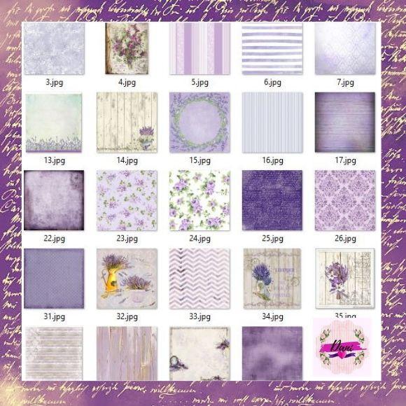 Kit Scrapbook Lavanda Digital