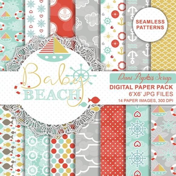 PAPEL DIGITAL BABY MARINHEIRO FROU