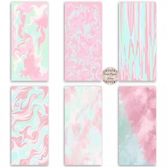 Papel Digital Rosa Shabby Chic Backgrounds 30 papéis scrap