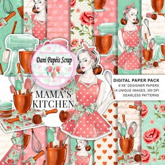 Papel Digital Mama Cozinha