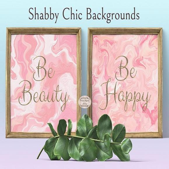 Papel Digital Rosa Shabby Chic Backgrounds 30 papéis scrap