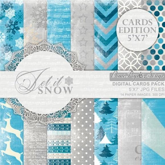 PAPEL DIGITAL SCRAP AZUL FROU