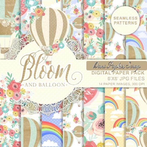 PAPEL DIGITAL SCRAP BALÕES FROU