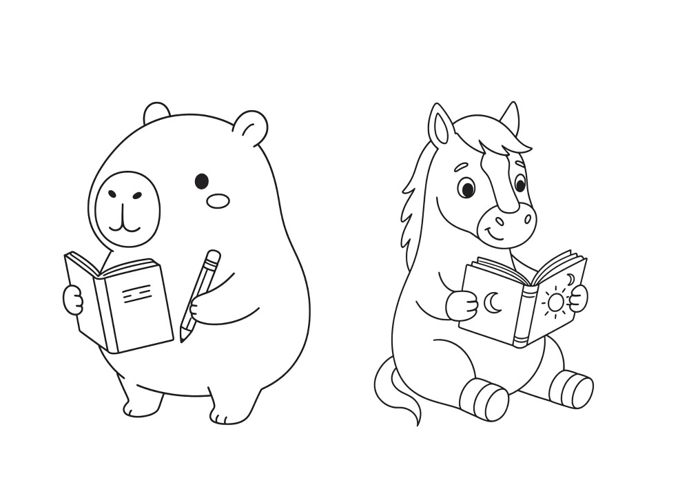 Livro de colorir Vamos Colorir PDF e PNG