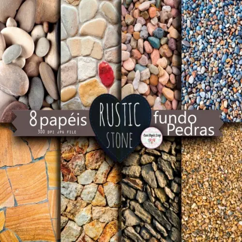 8 Papéis Digitais Fundo Pedras