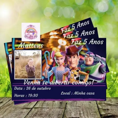 Convite Digital Toy Story 4