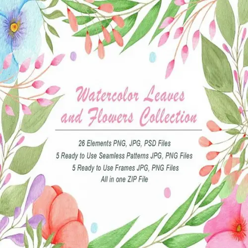 Kit Digita Scrapbook Flowers Collection