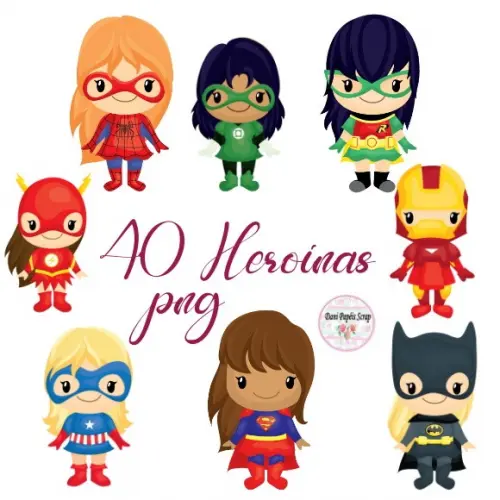 Kit Digital 40 Heroínas
