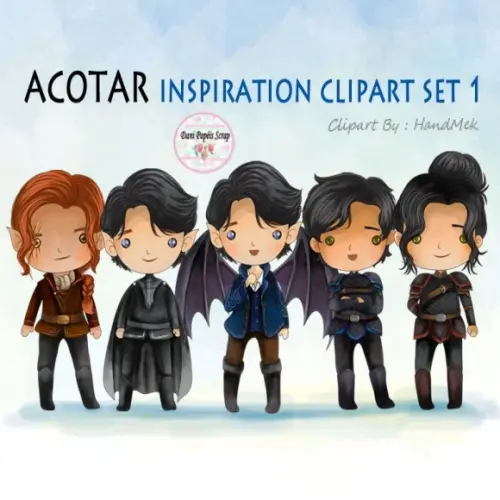 Kit Digital Acotar Inspiration Aquarela