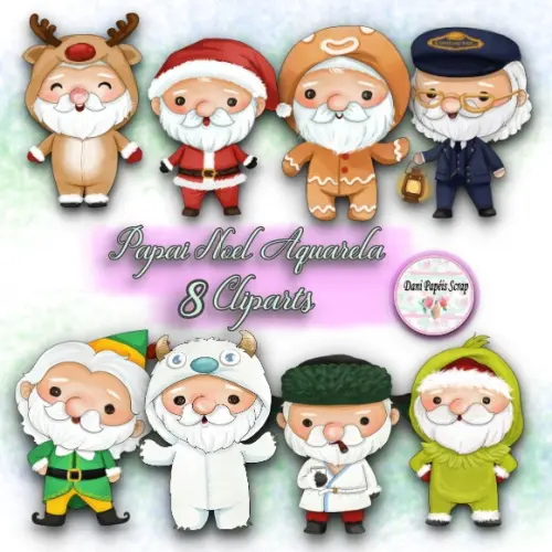 Kit Digital 8 Papai Noel
